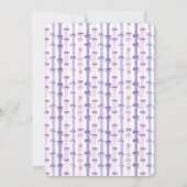 Heilige Koe Ik Ben Eén Aquarel Paarse Boog Uitnodi Kaart (Achterkant)