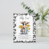 Heilige Koe Ik ben een Boerderij Schattige 1e Verj Briefkaart (Staand voorkant)