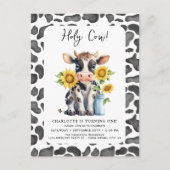 Heilige Koe Ik ben een Boerderij Schattige 1e Verj Briefkaart (Voorkant)