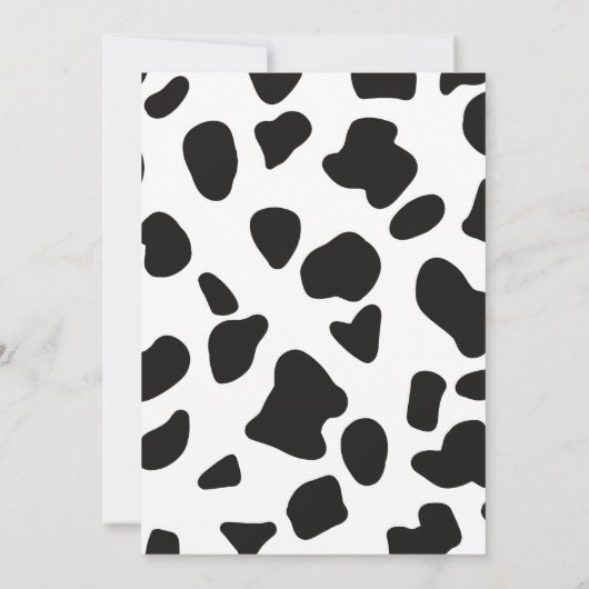 Heilige Koe, ik ben een Cowgirl 1e verjaardagsfees Kaart (Achterkant)