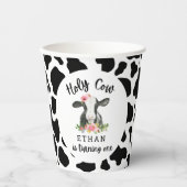 Heilige Koe Ik Ben Een Cowgirl 1e Verjaardagsfeest Papieren Bekers (Voorkant)