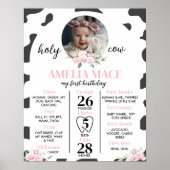 Heilige Koe... ik ben een eerstejaars mijlpaal. Poster (Voorkant)