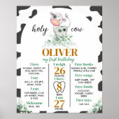 Heilige Koe... ik ben een eerstejaars mijlpaal. Poster (Voorkant)