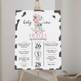 Heilige Koe... ik ben een eerstejaars mijlpaal. Poster