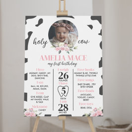 Heilige Koe... ik ben een eerstejaars mijlpaal. Poster