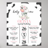 Heilige Koe... ik ben een eerstejaars mijlpaal. Poster (Voorkant)