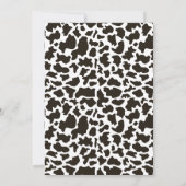 Heilige Koe Ik ben een Floral Girl Birthday Kaart (Achterkant)