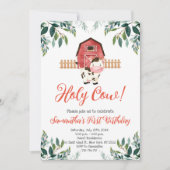 Heilige Koe Ik ben een groen verjaardagsfeestje Kaart (Voorkant)