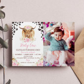 Heilige Koe Ik ben een Highland Koe Meisje 1e Verj Kaart