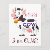 Heilige Koe, ik ben een kinder Briefkaart (Voorkant)