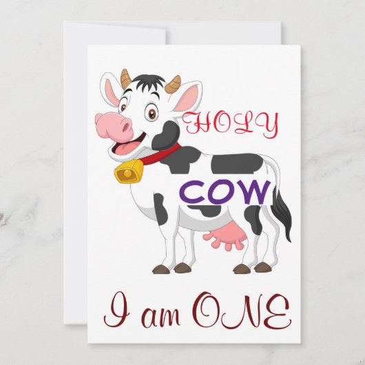 Heilige Koe, ik ben een kinder Kaart (Voorkant)