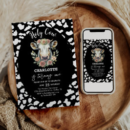 Heilige Koe Ik ben een Koe Meisje 1e Verjaardag Kaart