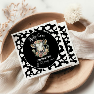 Heilige Koe Ik ben een Koe Meisje 1e Verjaardag Servet