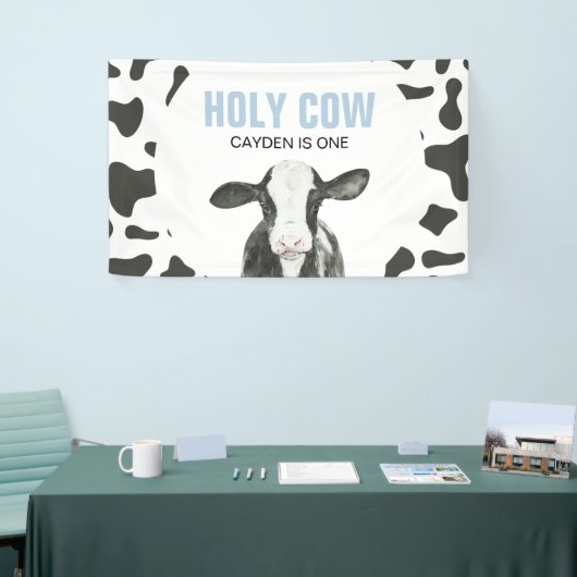 Heilige Koe Ik ben een Koe printbanner Spandoek (Beurs)