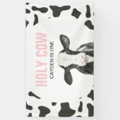 Heilige Koe Ik ben een Koe printbanner Spandoek (Verticaal)