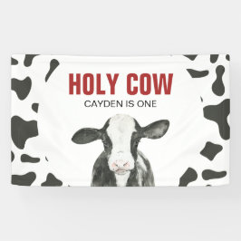 Heilige Koe Ik ben één Koe, zaterdag... Spandoek