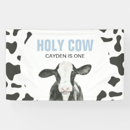 Heilige Koe Ik Ben Één Koeprint Verjaardagsbanner Spandoek