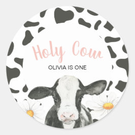 Heilige Koe Ik Ben Eén Madeliefje Ronde Sticker