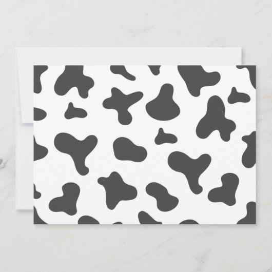 Heilige Koe Ik Ben Een Meisje 1e Verjaardagsuitnod Kaart (Achterkant)