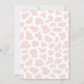 Heilige Koe Ik ben een roze Floral Boerderij Birth Kaart (Achterkant)