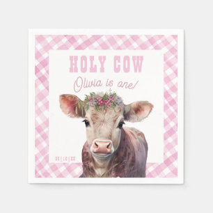 Heilige Koe Ik ben Een Roze Koe Verjaardag Servett Servet