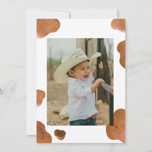 Heilige Koe, ik ben EEN Schattigee bruine Koe Kaart (Achterkant)