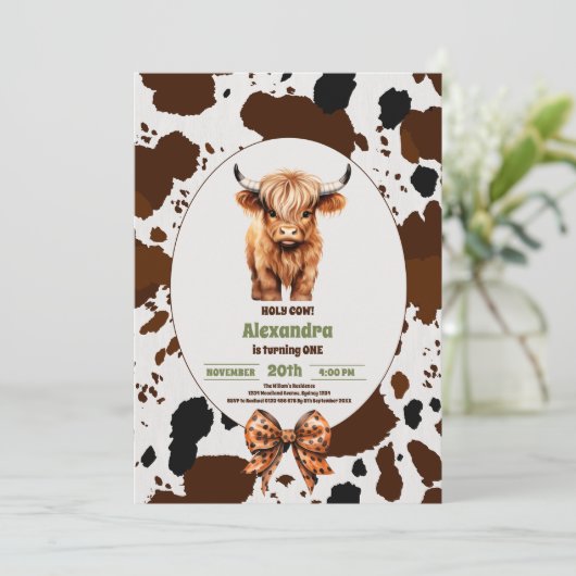 Heilige Koe, ik ben één terracotta, gekleed op mij Kaart (Staand voorkant)