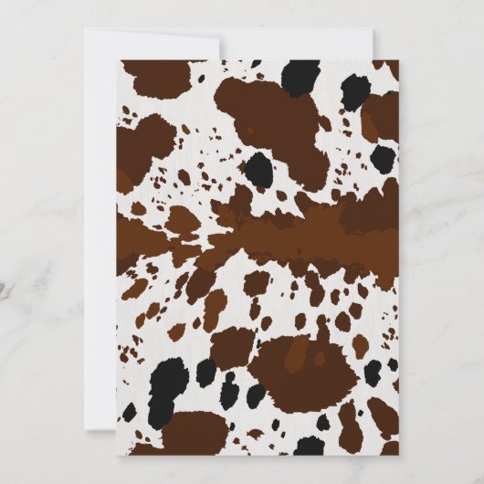 Heilige Koe, ik ben één terracotta, gekleed op mij Kaart (Achterkant)