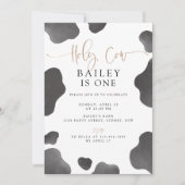 Heilige Koe, ik ben één verjaardagsuitnodiging, Ko Kaart (Voorkant)