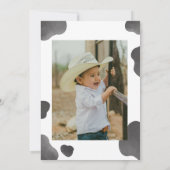 Heilige Koe, ik ben één verjaardagsuitnodiging, Ko Kaart (Achterkant)