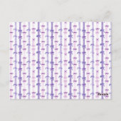 Heilige Koe Ik Ben Een Waterverf Paarse Strik Uitn Briefkaart (Achterkant)