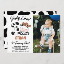 Heilige Koe Ik ben One Boy 1e Verjaardagsfoto