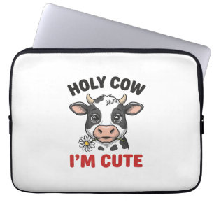 Heilige Koe Ik Ben Schattig Grappige Koe Vintage G Laptop Sleeve