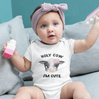 Heilige Koe Ik ben Schattig Meisje Baby Bodysuit