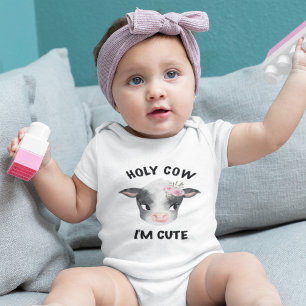 Heilige Koe Ik ben Schattig Meisje Baby Bodysuit