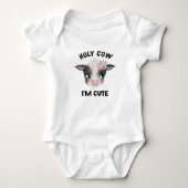 Heilige Koe Ik ben Schattig Meisje Baby Bodysuit (Voorkant)