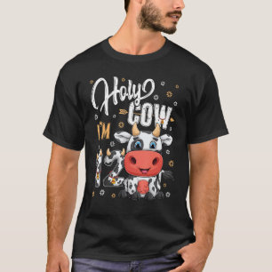 Heilige Koe Ik Ben Twaalf 12 Jaar Oude Koe Boerder T-shirt