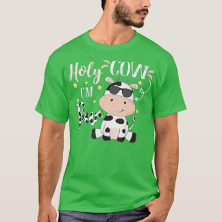 Heilige Koe Ik Ben Vier Koe Boerderij Thema Verjaa T-shirt