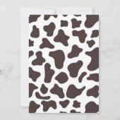 Heilige Koe! Ik draai een 1e verjaardagsfeestje Kaart (Achterkant)