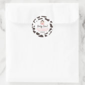 Heilige Koe, ik draai er een! 1e eerste verjaardag Ronde Sticker (Tas)