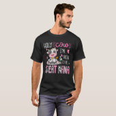 Heilige Koe, ik ga een grote Nana gender openbarin T-shirt (Voorkant volledig)
