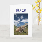 HEILIGE KOE, IK HOU VAN U! KAART (Gele Bloem)