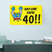 Heilige Koe Je Bent 40 Grappige 40e Verjaardag Spandoek (Beurs)