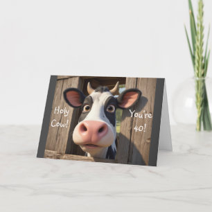 Heilige Koe Je bent 40 Kaart