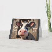 Heilige Koe Je bent 40 Kaart (Voorkant)