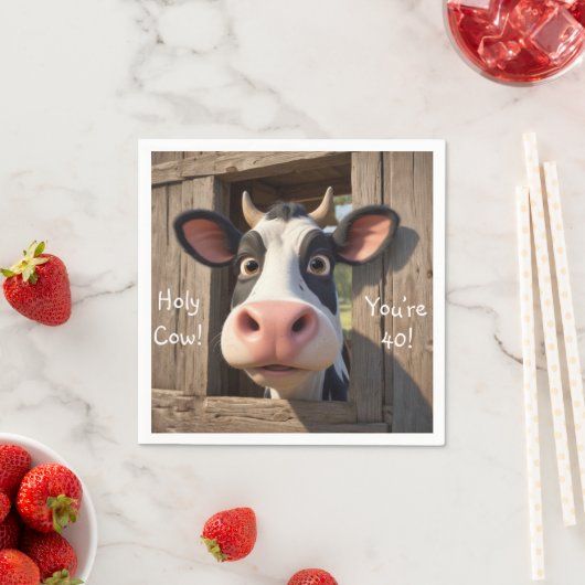 Heilige Koe Je bent 40 Servet (Insitu)