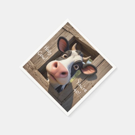 Heilige Koe Je bent 40 Servet (Hoek)