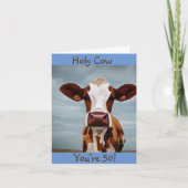 Heilige Koe Je Bent 50 Kaart (Voorkant)