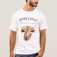 Heilige Koe Jersey Koe Bloemen Meisje Verjaardag