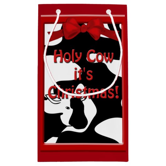 Heilige Koe Kerstmis GB Klein Cadeauzakje (Achterkant)